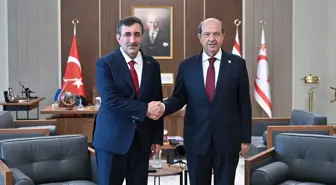 Cumhurbaşkanı Yardımcısı Yılmaz, KKTC Cumhurbaşkanı Tatar ile Görüştü