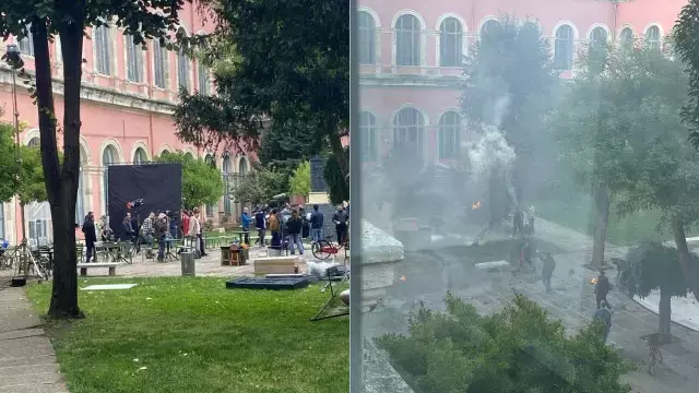 'Abdullah Çatlı' filminin çekimleri sırasında İTÜ karıştı